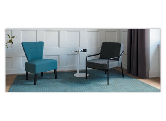 1 Table d'appoint ronde EasyDesk blanchediam 40 cm