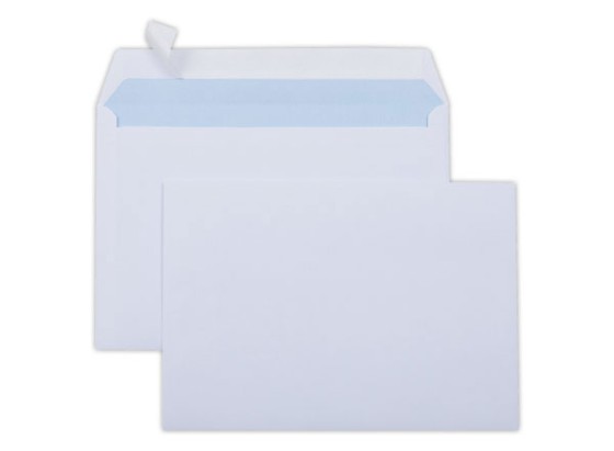 1 Boite de 500 Enveloppes 162x229mm blanches 80g bande siliconée Eco