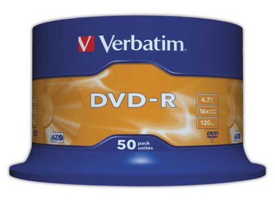 Verbatim DVD-R Matt Silver 4,7 Go 50 pièce(s)
