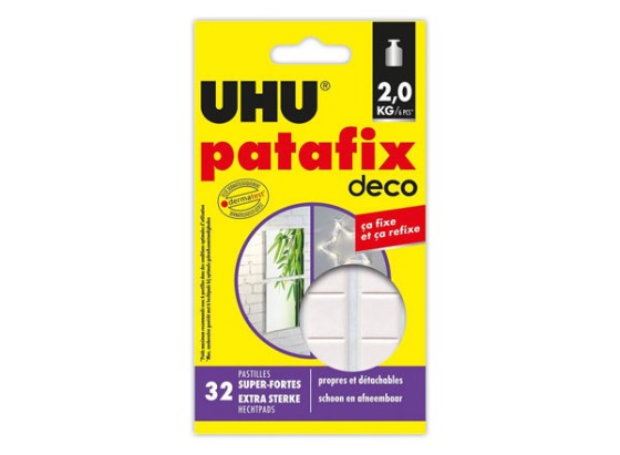 1 Patafix déco blanche - 32 pastilles