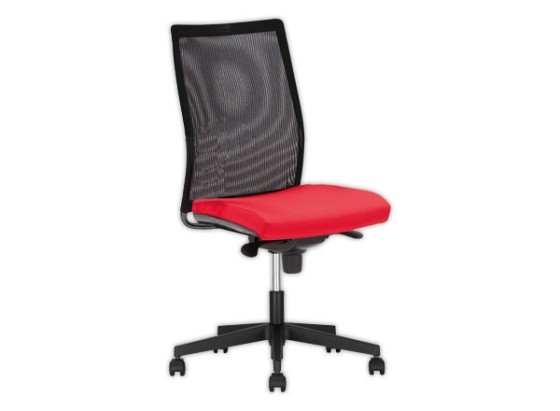 1 Siège Intrata synchrone - assise rouge, dossier noir