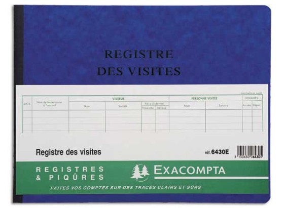 1 Registre visiteurs