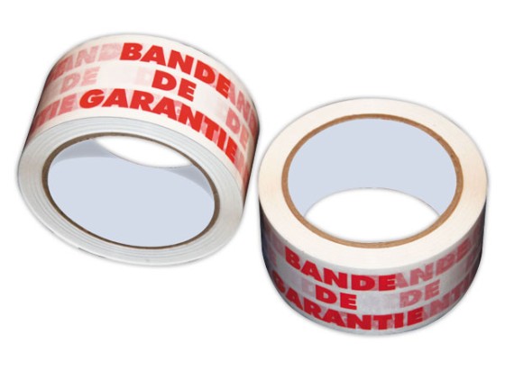 1 Rouleau adhésif polypropylène "Bande de garantie" -  66m x 50mm