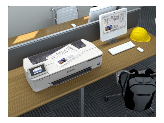 EPSON SureColor SC-T3100N 24inch large-format printer colour ink-jet Roll A1 61.0cm 2400x1200dpi Gigabit LAN Wi-Fi USB 3.0 Cutter