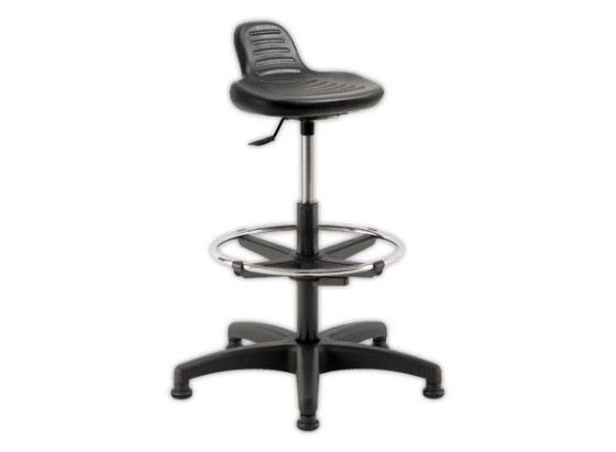 1 Tabouret assis debout noir