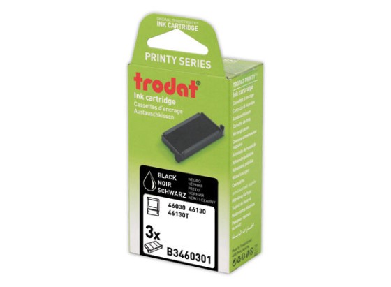 1 Blister de 3 Encriers Trodat 46030a noir