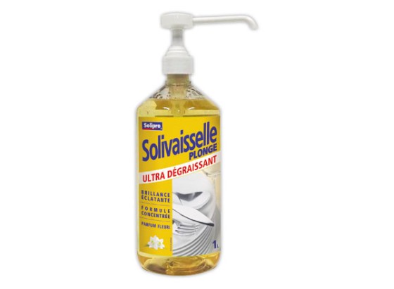 1  Liquide vaisselle ultra Dégraissant Flacon pompe 1L parfum fleuri