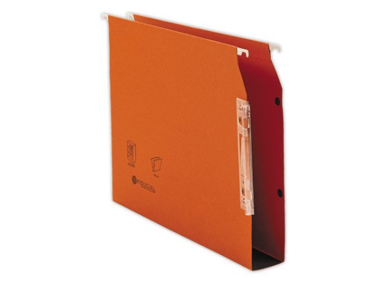 1 Boite de 25 Dossiers suspendus armoires FIDUCIAL Colors - orange - Fond 50 mm