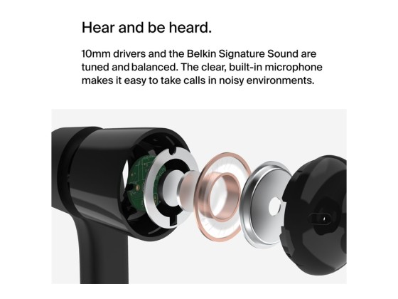 BELKIN SOUNDFORM - Headphones with USB-C Connector Black