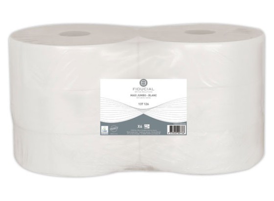 1 Lot de 6 rouleaux papier toilette Maxi jumbo