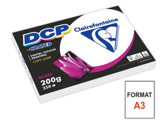 1 Ramette de 250 feuilles de papier blanc laser DCP Coated A3 200g
