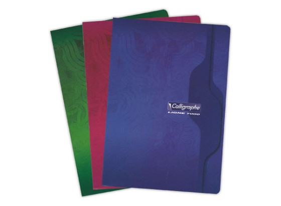1 Cahier agrafé Calligraphe 70G, A4, 5x5,96 pages