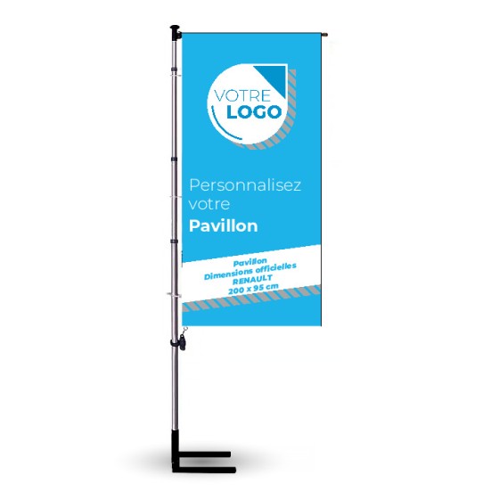 PAVILLON DIMENSIONS OFFICIELLES RENAULT 200 X 95 CM