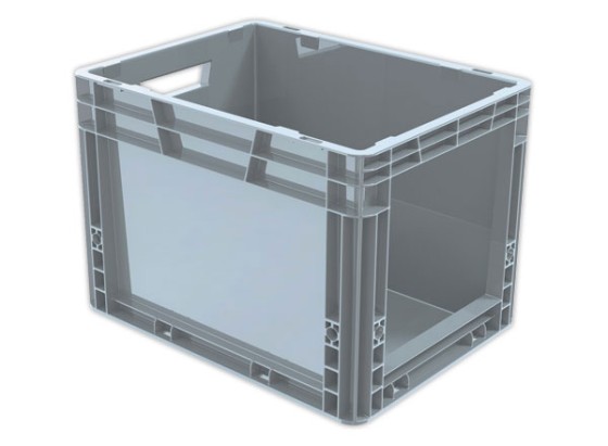 1 Bac picking avec ouverture large gris 25L