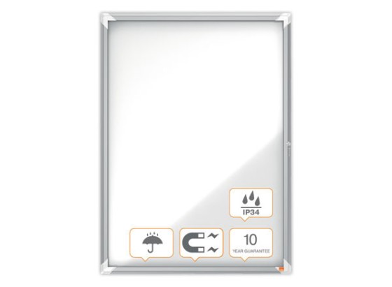 1 Vitrine d'extérieur magnétique PremiumPlus 9A4 NOBO