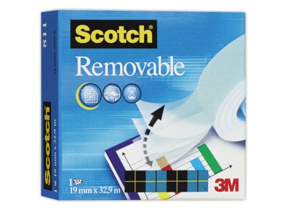 1 Adhésif repositionnable SCOTCH Magic 811 - 33 m x 19 mm