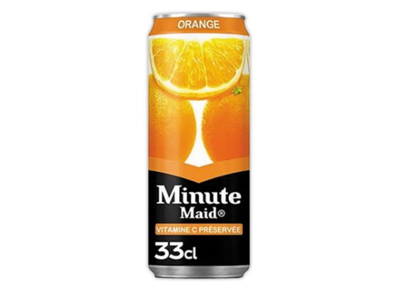 1 Pack de 24 Canettes MINUTE MAID Orange - 33 cl