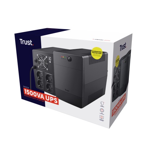 Trust Paxxon alimentation d'énergie non interruptible 1,5 kVA 900 W 4 sortie(s) CA