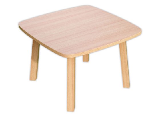 1 Table basse WOODY 60x60 cm Hêtre
