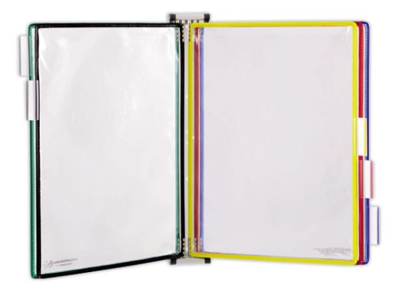 1 Kit mural métal 5 poches coloris assortis