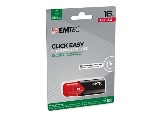 1 Clé usb 3.2 Click Easy 16Go Rouge