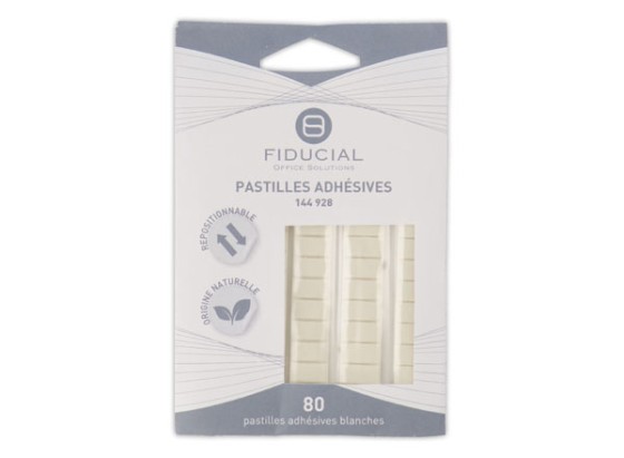 1 Étui de 80 pastilles adhésives repositionnables d'origine naturelle -