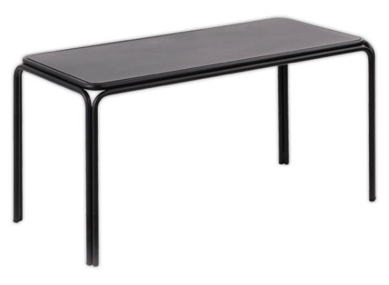 1 Lot de 2 bancs BISTRO métal noirs intérieurs etextérieurs montés