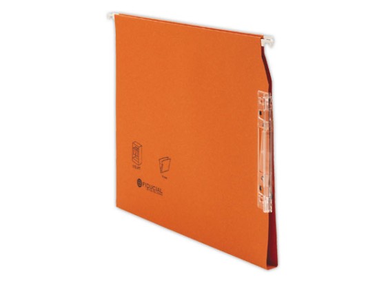 1 Boite de 25 Dossiers suspendus armoires FIDUCIAL Colors - orange - Fond 15 mm