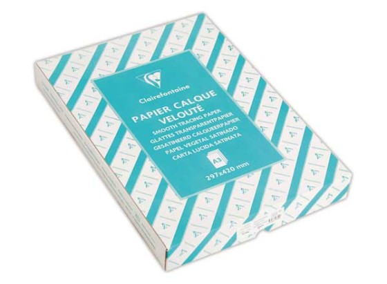 1 Ramette de 500 feuilles de papier calque 90 grs 29,7 x 42 cm