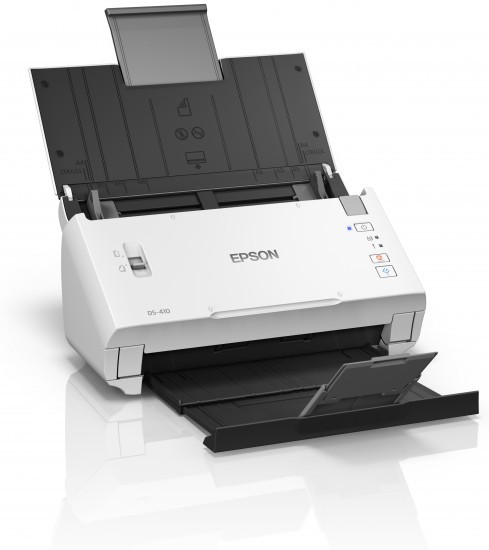 Epson DS-410 Alimentation papier de scanner 600 x 600 DPI A4 Noir, Blanc