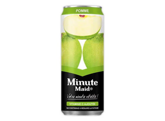 1 Carton de 24 Canettes MINUTE MAID saveur pomme 33 cl