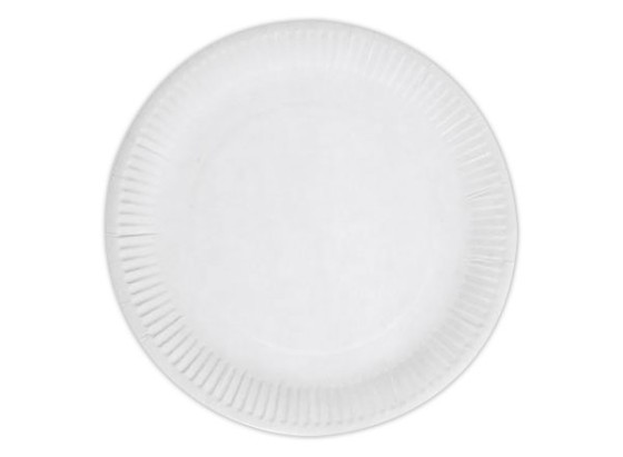 1 Lot de 100 Assiettes en carton - 23 cm de diamètre