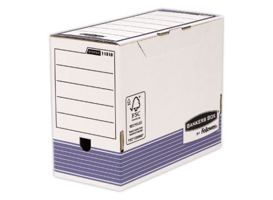 1 Lot de 10 Boîtes à archives automatiques Banker's box - Dos 15 cm