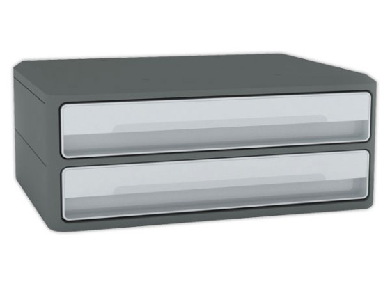 1 Module 2 tiroirs MOOVUP Secure Agile CEP  Dim : 37x27,5 H14,6 cm gris