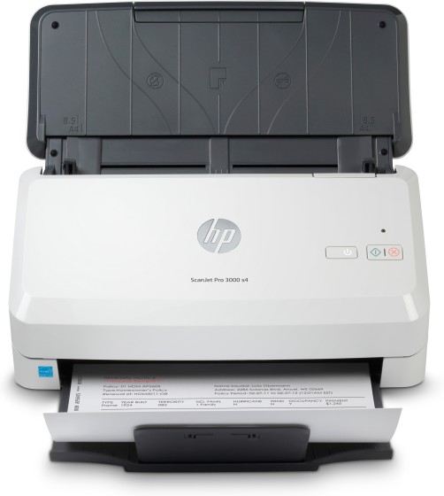 HP Scanjet Pro 3000 s4 Alimentation papier de scanner 600 x 600 DPI A4 Noir, Blanc