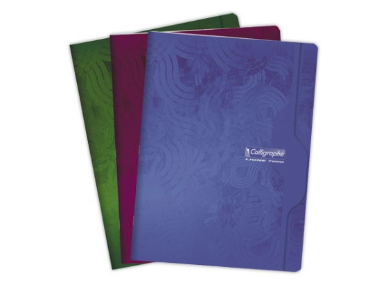 1 Cahier agrafé Calligraphe 70g, 24x32 cm,5x5,96 pages
