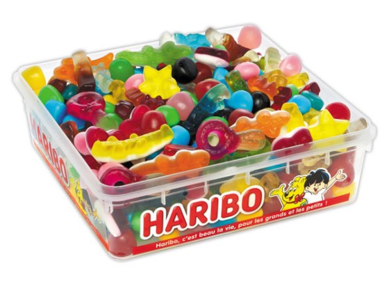 1 Bonbons HARIBO Happy box - 700 grammes