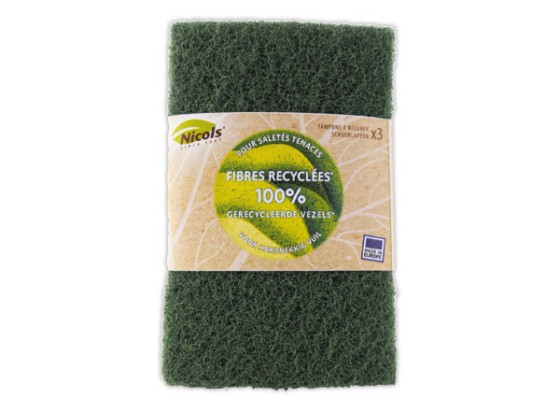 1 Lot de 3 Tampons à récurer écologiques