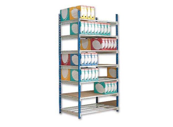 1 Rayonnage Rangeco élément départ 7 étagères métal Profondeur 70 cm