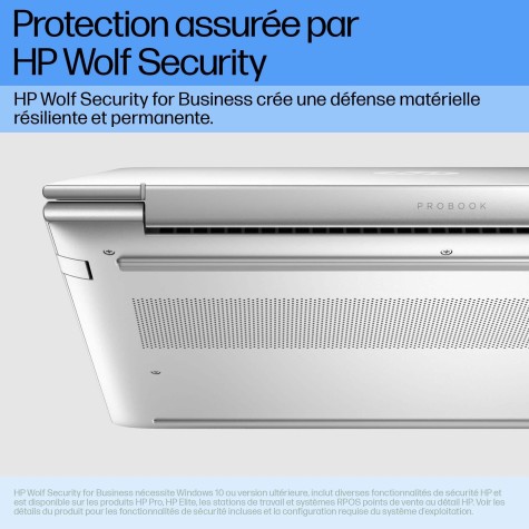 HP ProBook 440 G11 Intel Core Ultra 5 125U Ordinateur portable 35,6 cm (14") WUXGA 16 Go DDR5-SDRAM 512 Go SSD Wi-Fi 6E (802.11ax) Windows 11 Pro Argent