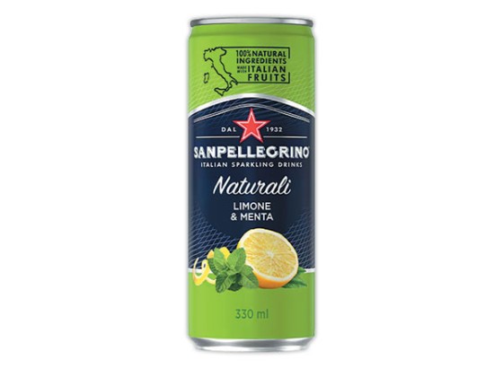 1 Pack de 6 Canette 33 cl SAN PELLEGRINO Limone e Menta