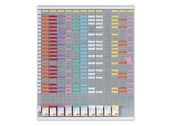 1 Kit planning annuel 13 colonnes 54 fentes