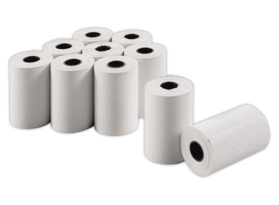 1 Lot de 10 Bobines de papier terminaux carte bancaire 57X30x8 sans BPA