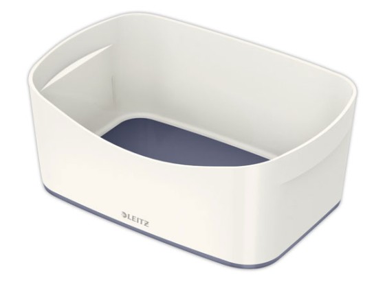 1 Boîte de rangement mybox petit blanc/gris