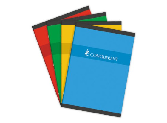 1 Cahier agrafé Conquérant 70g, A4, 5X5,192 pages