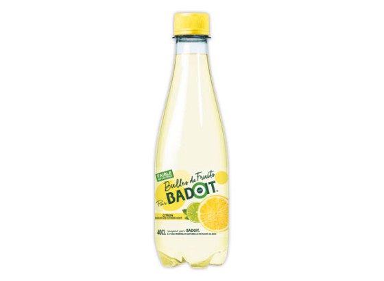 1 Pack de 12 Bouteilles eau naturelle gazéifiée aromatisée citron BADOIT
