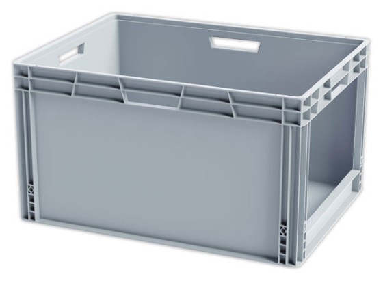 1 Bac picking avec ouverture large gris 185L