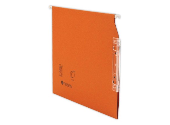 1 Boite de 25 Dossiers suspendus armoires FIDUCIAL Colors - orange - Fond V