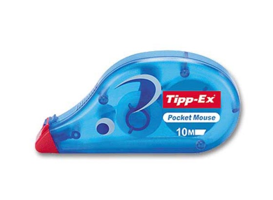 1 Correcteur TIPP-EX POCKET MOUSE dévidoir 10 m- largeur de bande 4,2mm.