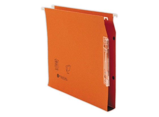 1 Boite de 25 Dossiers suspendus armoires FIDUCIAL Colors - orange - Fond 30 mm